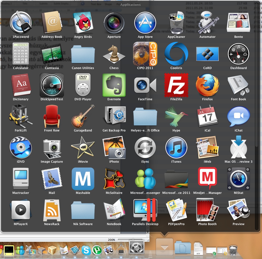 Dock - Applications