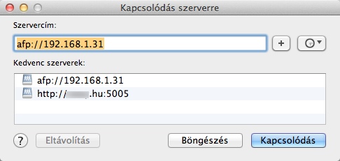Kapcsolds szerverre