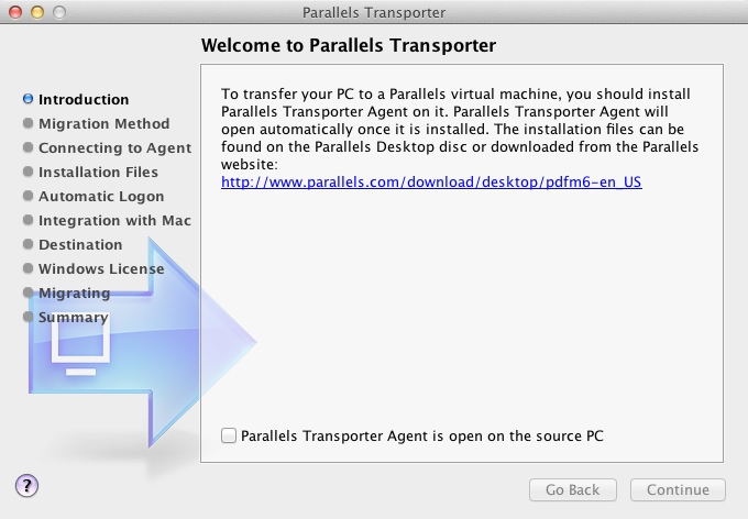 Parallels Transporter
