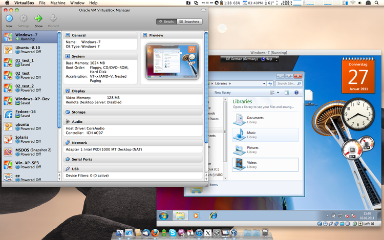 VirtualBox OS X-en