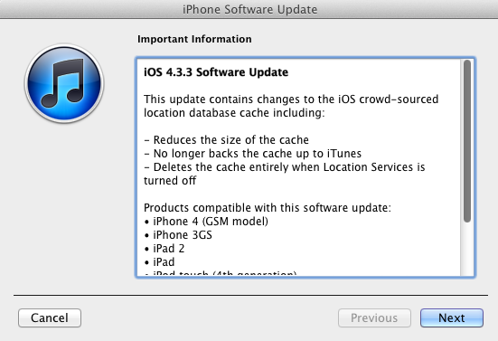 iOS 4.3.3