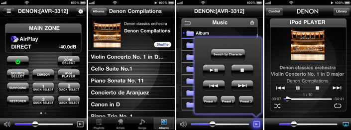 Denon iOS app