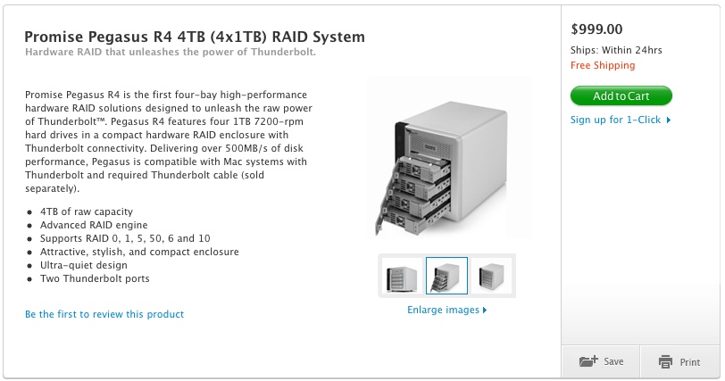 Promise Thunderbolt RAID System