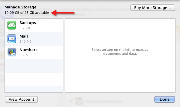 iCloud Storage