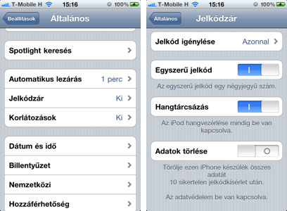 iPhone belltsok