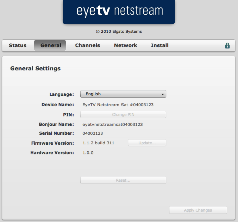 EyetV Netstream Sat webes fellete