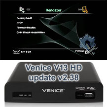 Megújult a Venice V13 HD menürendszere