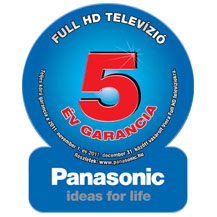 5 v garancia Panasonic tvinkre az v vgig