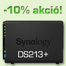 Synology DS213+ 10%-kal olcsbban