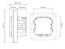 Heatit Z-TRM6 thermostat (RAL 9010)